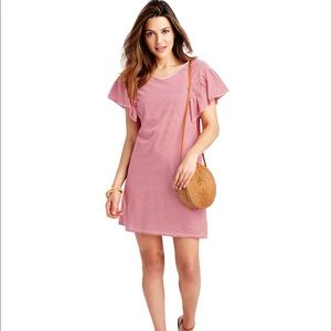 Vineyard Vines Striped Ruffle Dress